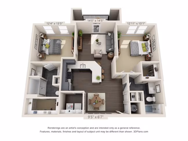 Unit 4421 3223 floor plan